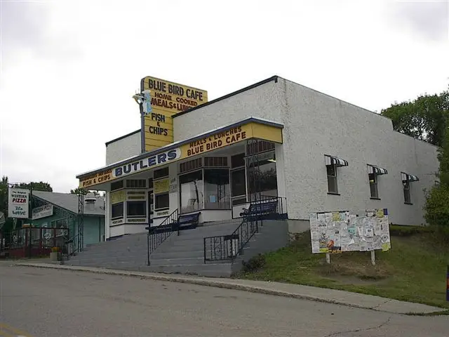 Blue Bird Cafe (Butlers) on the main street